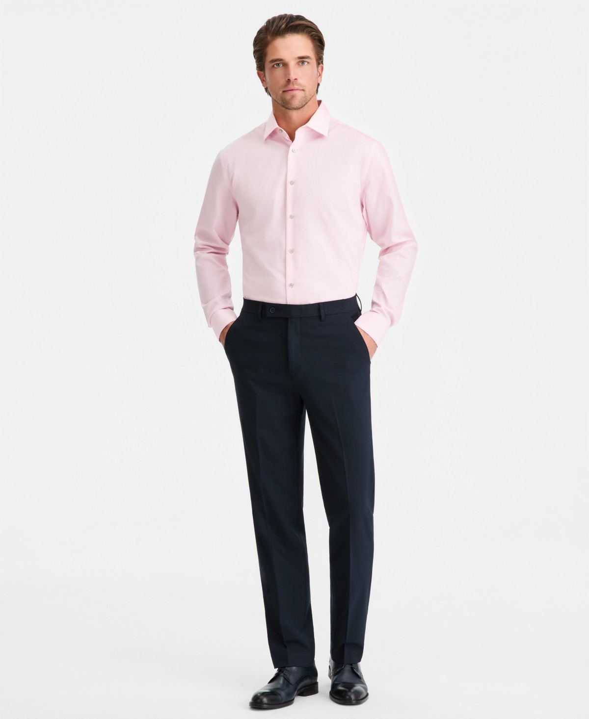 Мужские Calvin Klein Men's Slim-Fit Solid Dress Pants — фото 1