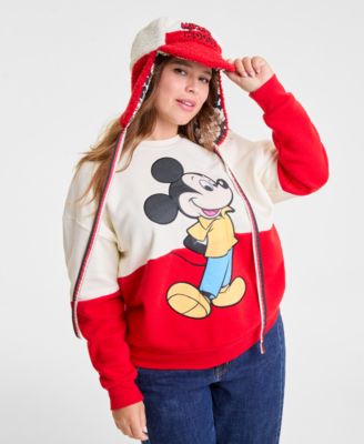 Adults Mickey Mouse Reversible Fleece Chapka Hat, Macy's Exclusive