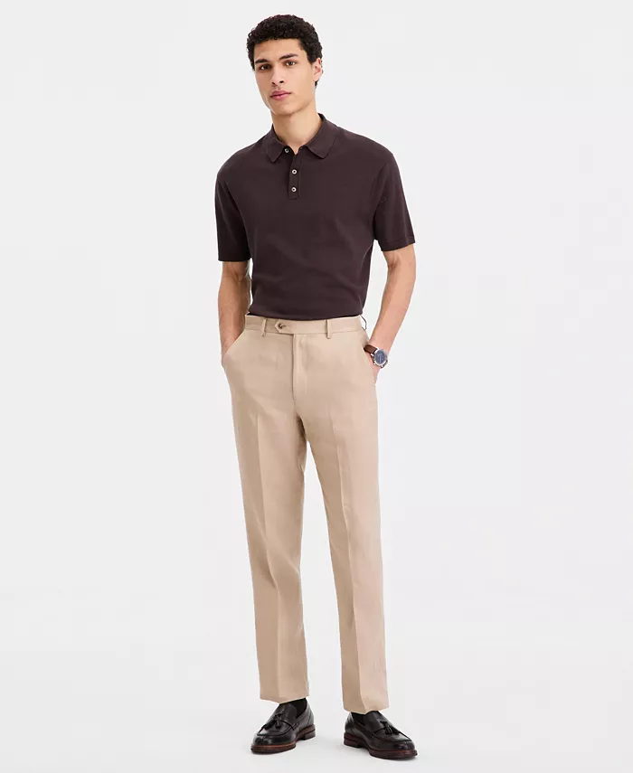 Men's Modern-Fit Linen Dress Pants - thumbnail 6