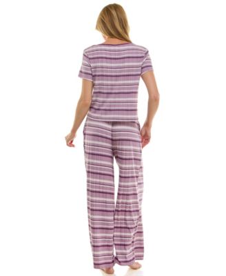 Women's 2-Piece Striped Sleepwear Set