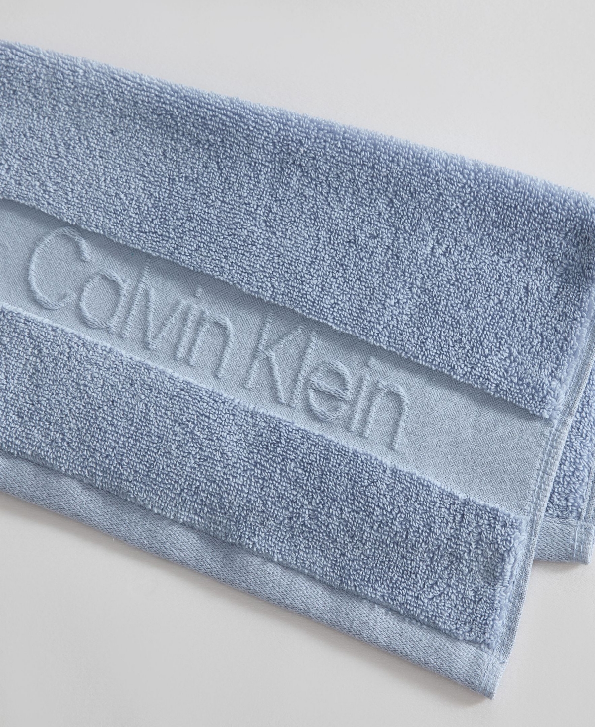 Calvin Klein Iconic Cotton Jacquard Washcloth, 13" x