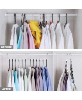 Magic Hangers Space Saving Clothing Organizer Metal 12 Pack