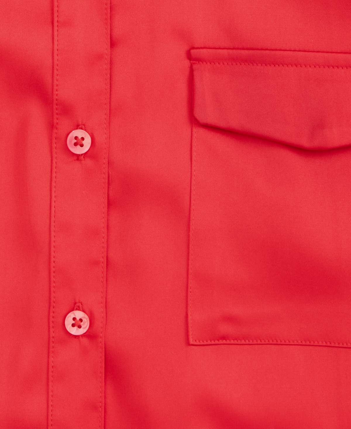On 34th Women's Button-Front Long-Sleeve Satin Utility Shirt, Created for Macy's