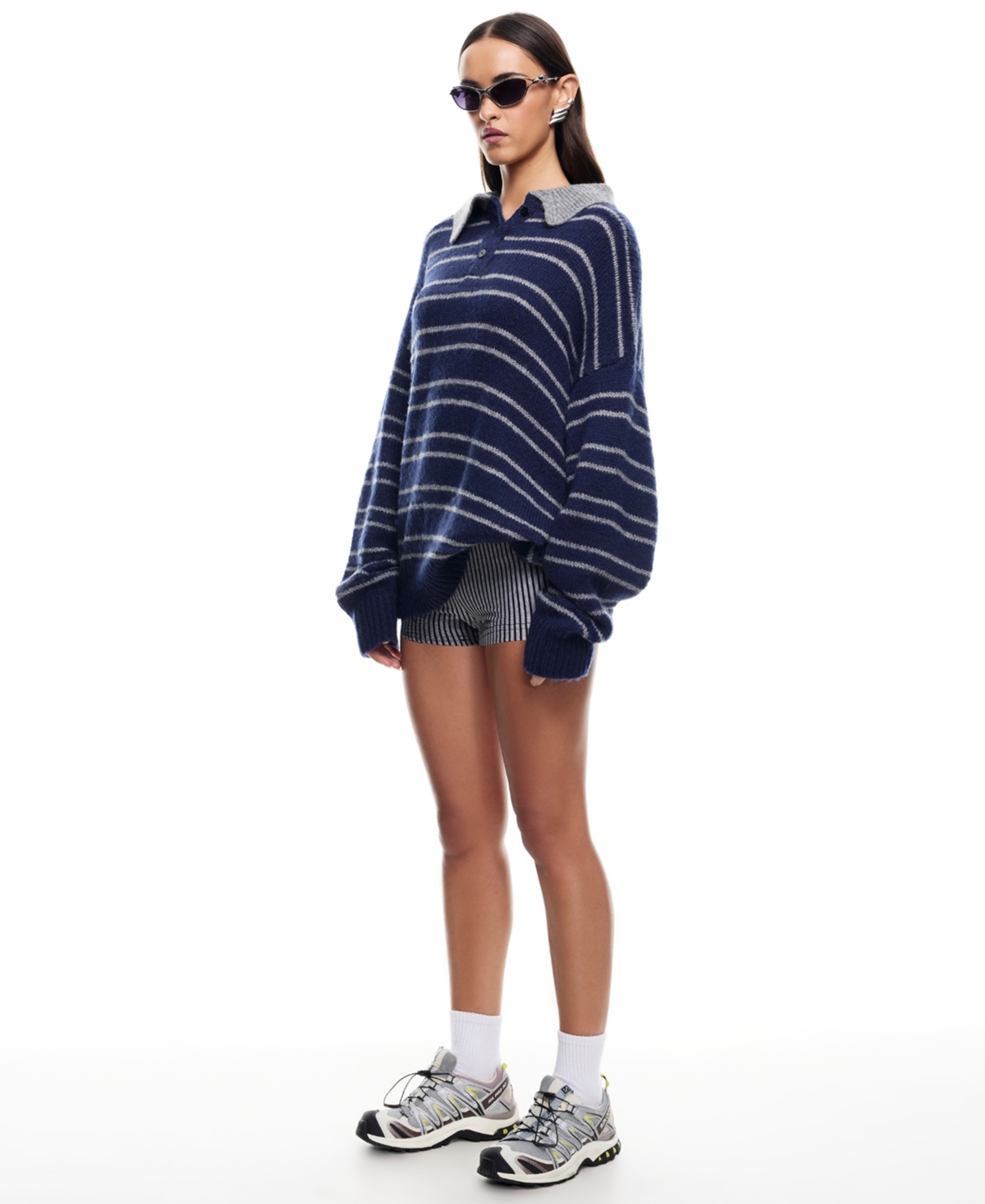 Lioness Women's Knit Button-front Sweater In Blue