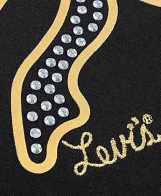 Girls' S-XL Meet and Greet Ribbed Crewneck Long-Sleeve Sweater