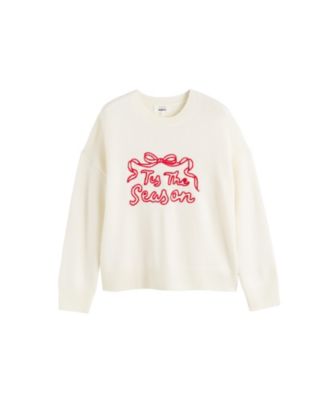 Women's Wool-Cashmere Tis The Season Sweater