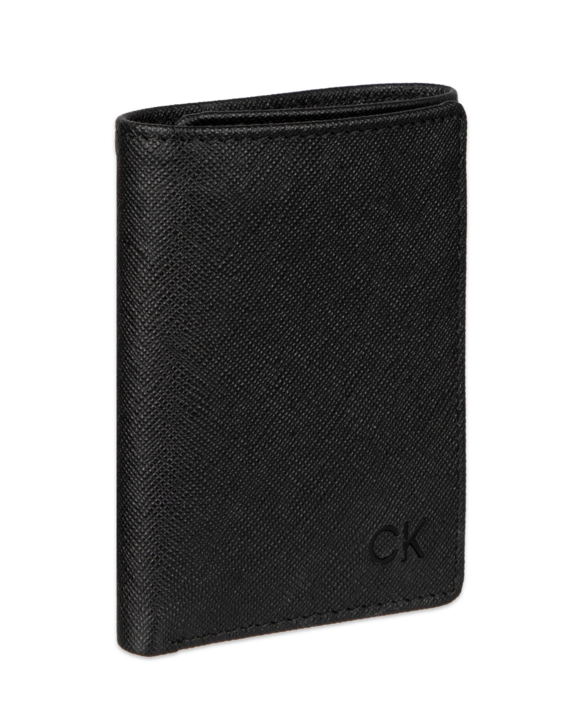 Calvin Klein Men's Slim Magnetic Reversible Front Pocket Wallet In Black