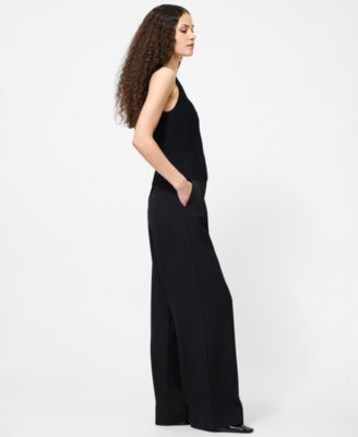 Women's Ottoman Crinkle Sleeveless Tank Top