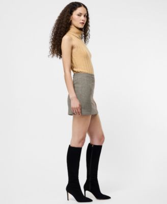 Women's Houndstooth Mini Skirt