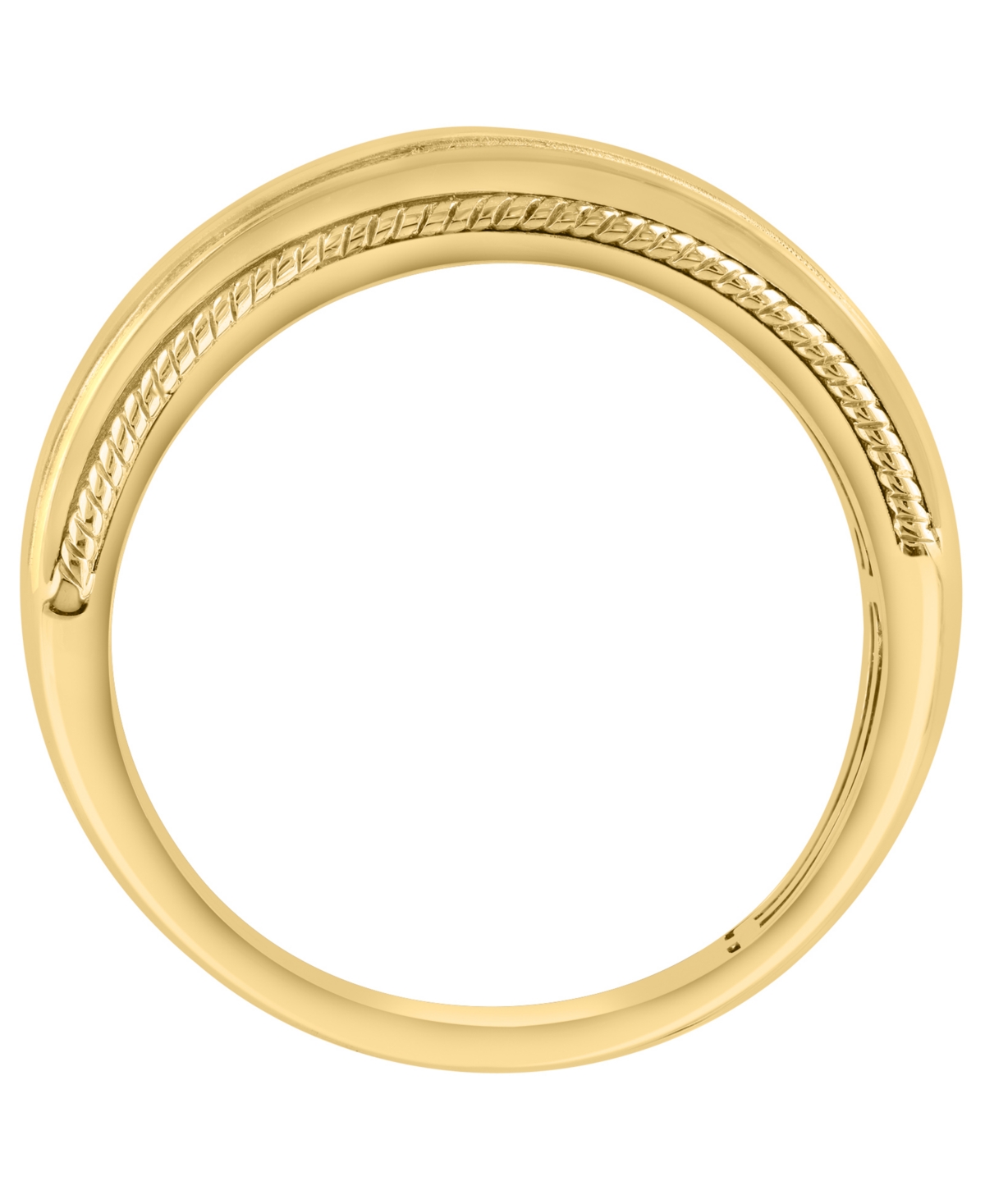 Effy Collection Men's Black Diamond Ring (1/2 ct. t.w.) in 14K Yellow Gold