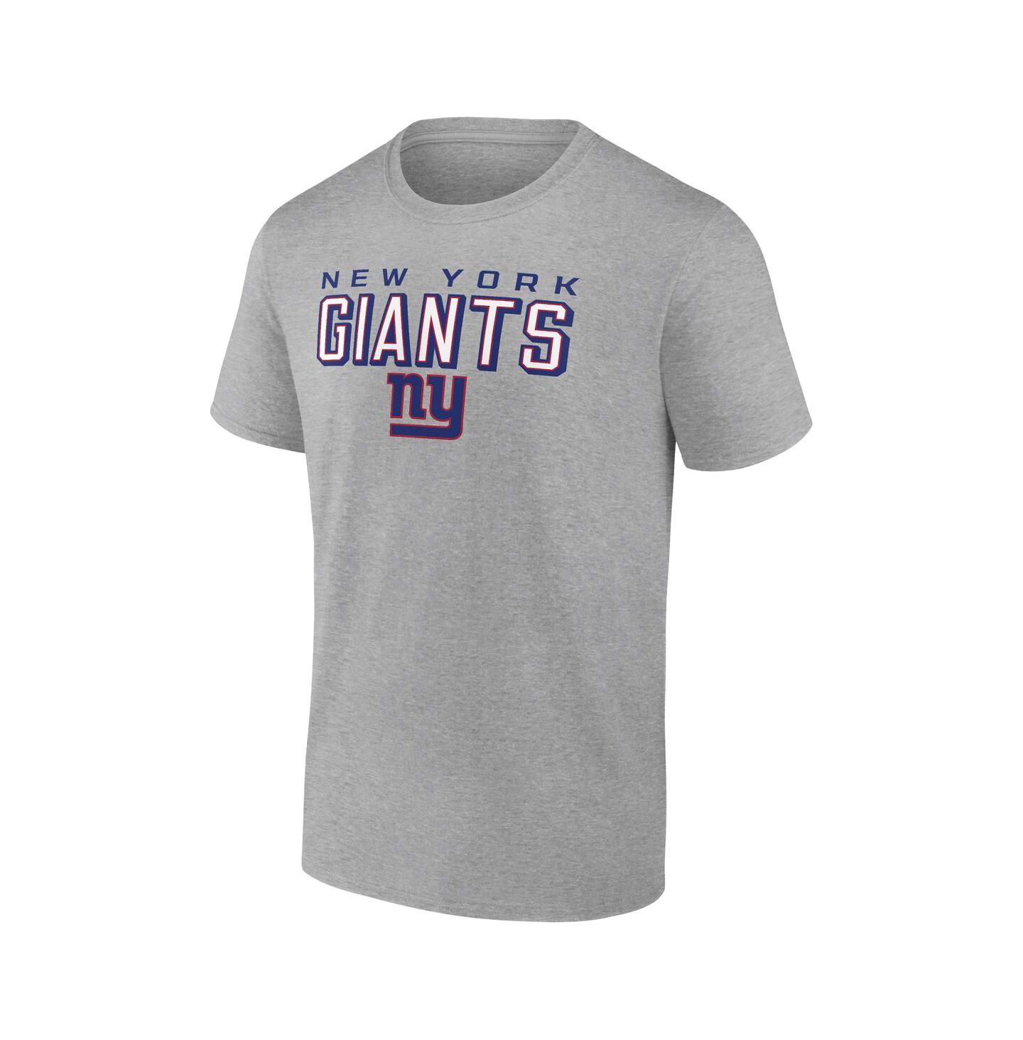 Мужская футболка Fanatics Mto Label Heather Gray New York Giants Swagger — фото 3