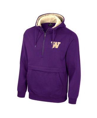 Men's Purple Washington Huskies Half-Zip Hoodie