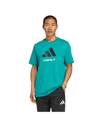 adidas - Men's Green Liverpool Three-Stripes Wordmark T-Shirt