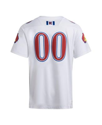 Men's 00 White Kansas Jayhawks Premier Strategy Jersey