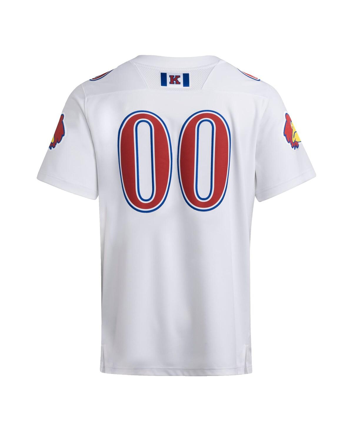 Adidas Men's 00 White Kansas Jayhawks Premier Strategy Jersey