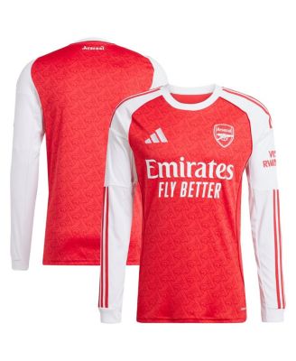 adidas - Men's Red Arsenal 2025/26 Home Replica Long Sleeve Jersey