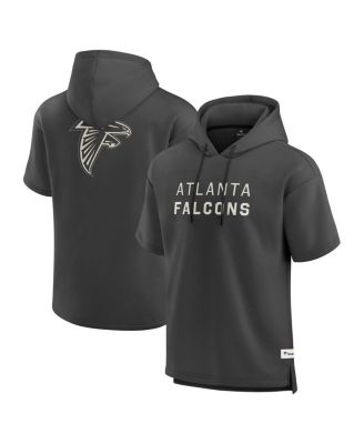 Fanatics - Men's Charcoal Atlanta Falcons Elements Future Ground Lettering Short Sleeve Pullover Hoodie