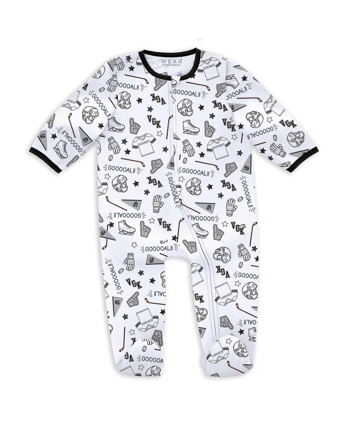 Wear By Erin Andrews Baby Boys And Girls Tampa Bay Lightning Sleep And Play Sleeper With Bib Set In White