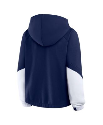 Women's Navy Dallas Cowboys Play Clock Bling Hoodie