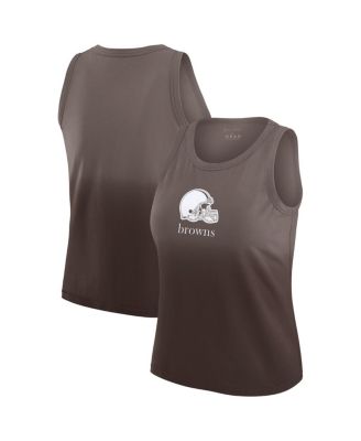 WEAR by Erin Andrews - Women's x Gracie Hunt Brown Cleveland Browns Ombre Tank Top