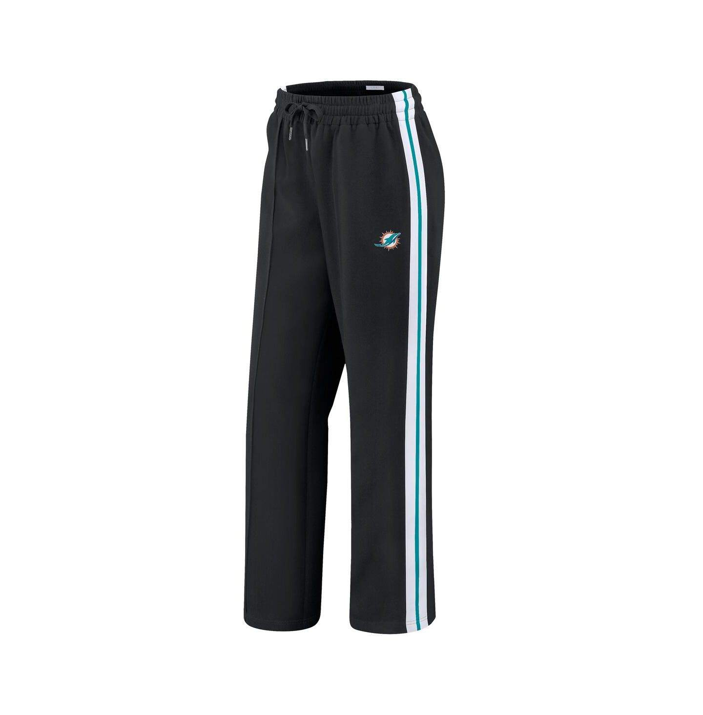 Женские брюки WEAR by Erin Andrews Black Miami Dolphins Color Block Straight Leg — фото 2