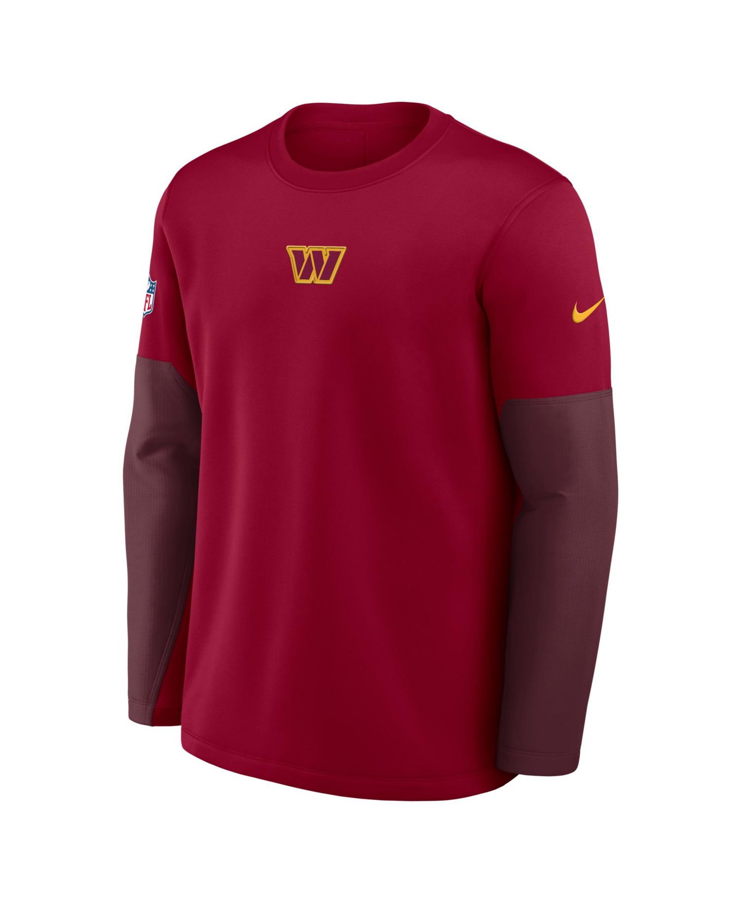 Men's Burgundy Washington Commanders Sideline Scripted to Win Performance Long Sleeve T-Shirt