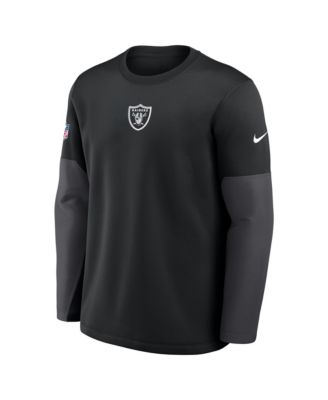 Men's Black Las Vegas Raiders Sideline Scripted to Win Performance Long Sleeve T-Shirt