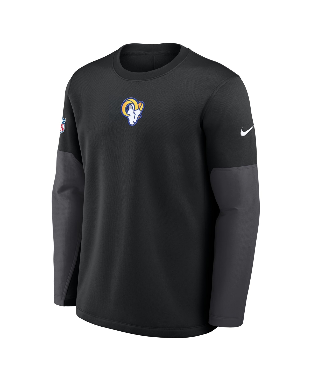 Nike Los Angeles Rams Scripted To Win Sideline Coach  Men's Therma-fit Nfl Long-sleeve T-shirt In Black