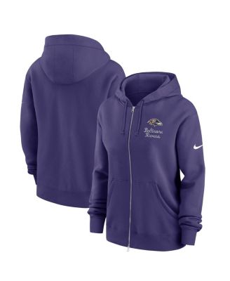 Nike - Women's Purple Baltimore Ravens Phoenix Rewind Full-Zip Hoodie