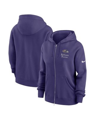 Nike Women's Purple Baltimore Ravens Phoenix Rewind Full-Zip