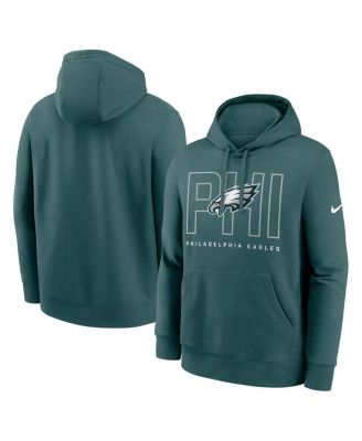 Nike - Men's Midnight Green Philadelphia Eagles Busted Play Club Fleece Pullover Hoodie