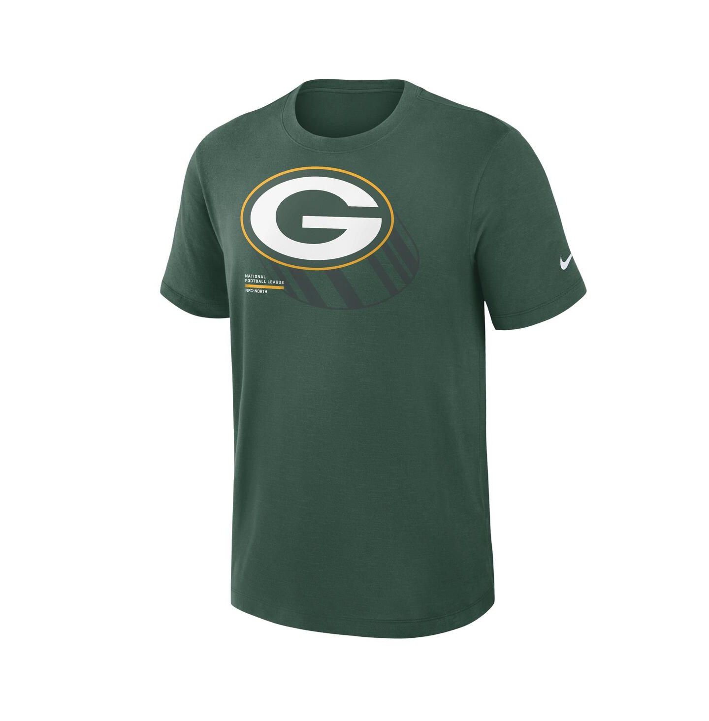 Мужская футболка Nike Green Bay Packers Left End Run Slub Performance — фото 2