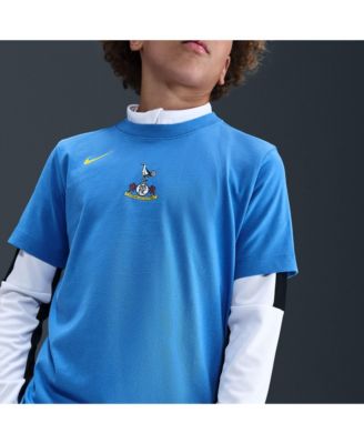 Big Boys and Girls Blue Tottenham Hotspur Total 90 Remix T-Shirt