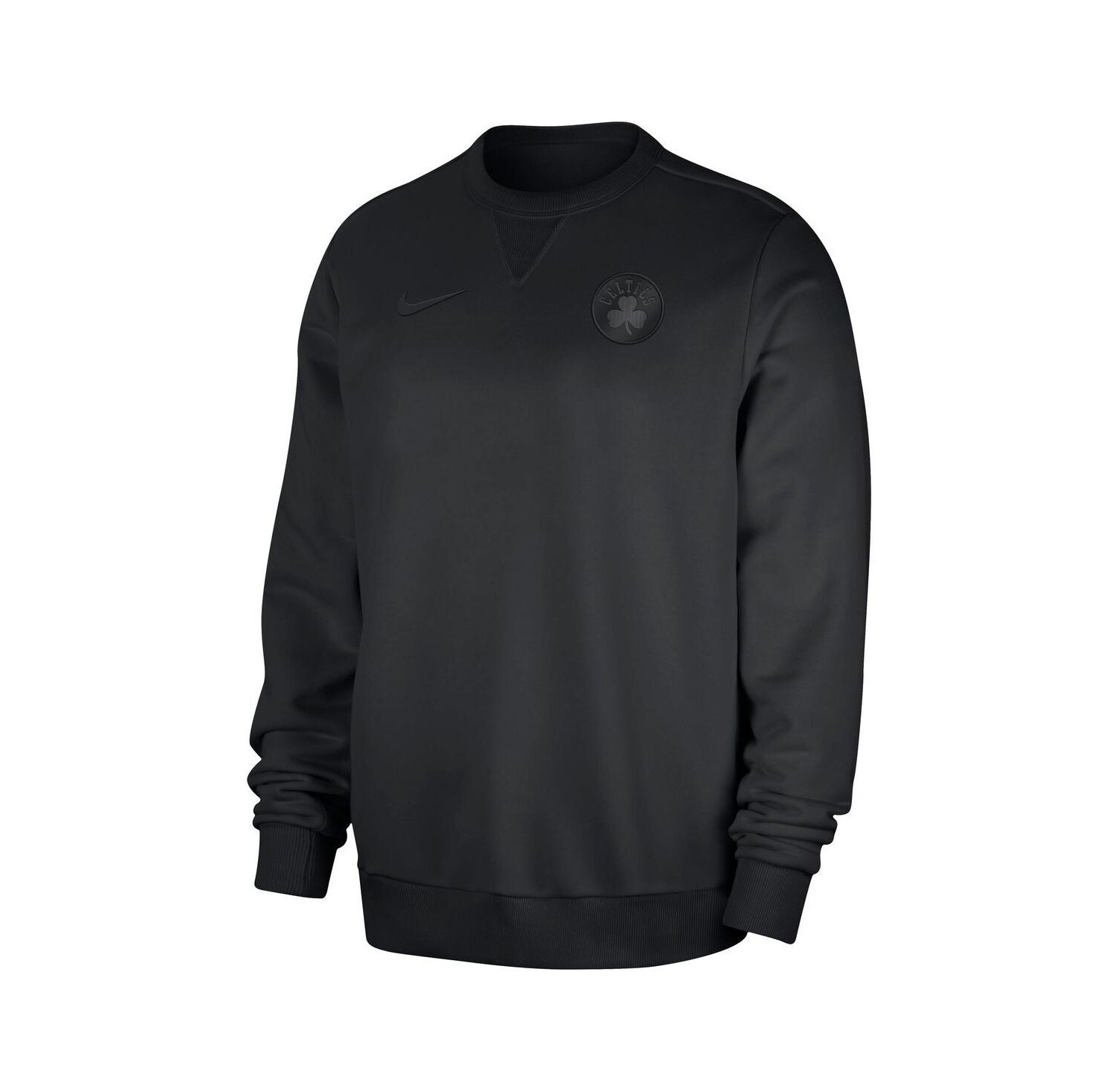 Men's Black Boston Celtics Authentic Standard Issue Travel Performance Pullover Sweatshirt