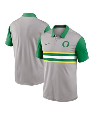 Nike - Men's Gray/Green Oregon Ducks Vapor Performance Polo Shirt