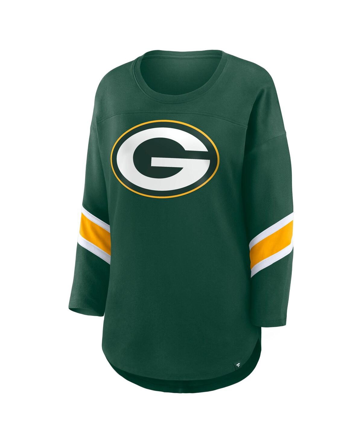 Fanatics Women's Green Bay Packers Redzone 3/4-Sleeve T-Shirt