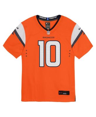 Toddler Bo Nix Orange Denver Broncos Game Jersey