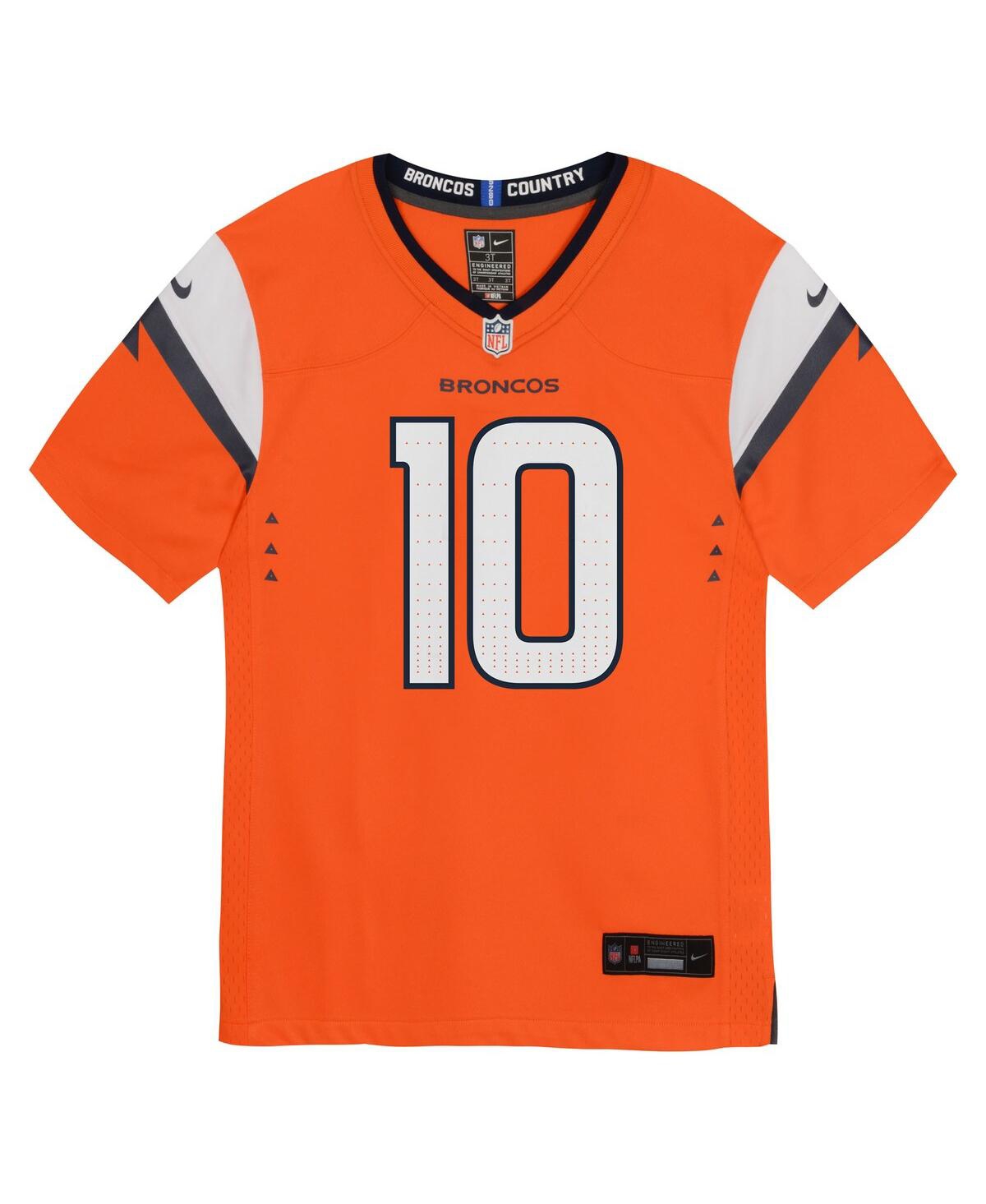 Nike Toddler Bo Nix Orange Denver Broncos Game Jersey