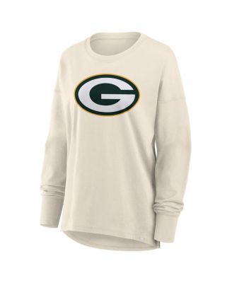 Women's Cream Green Bay Packers Dove Legacy Long Sleeve T-Shirt