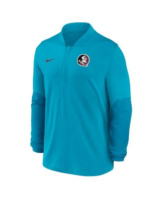 Men's Turquoise Florida State Seminoles One Goal Performance Half-Zip Pullover Sweatshirt