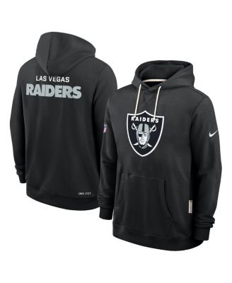 Men's Black Las Vegas Raiders Sideline Standard Issue Initial Home Dri-FIT Hoodie