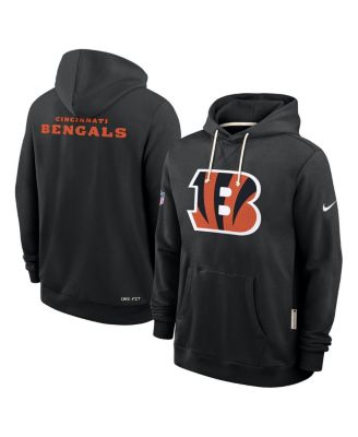 Men's Black Cincinnati Bengals Sideline Standard Issue Initial Home Dri-FIT Hoodie