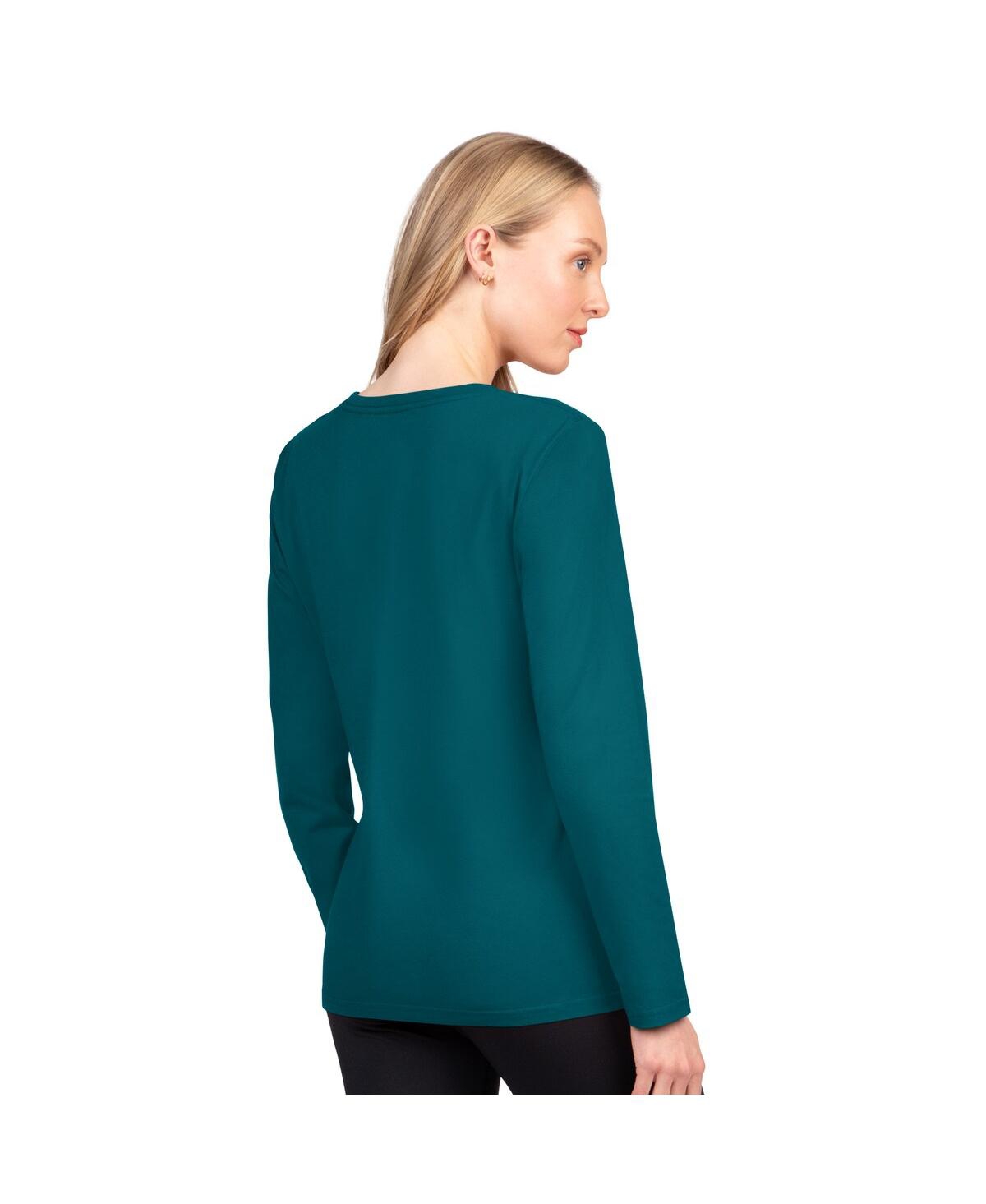 G-iii 4her By Carl Banks Women's Midnight Green Philadelphia Eagles Best Play Long Sleeve T-shirt In Green