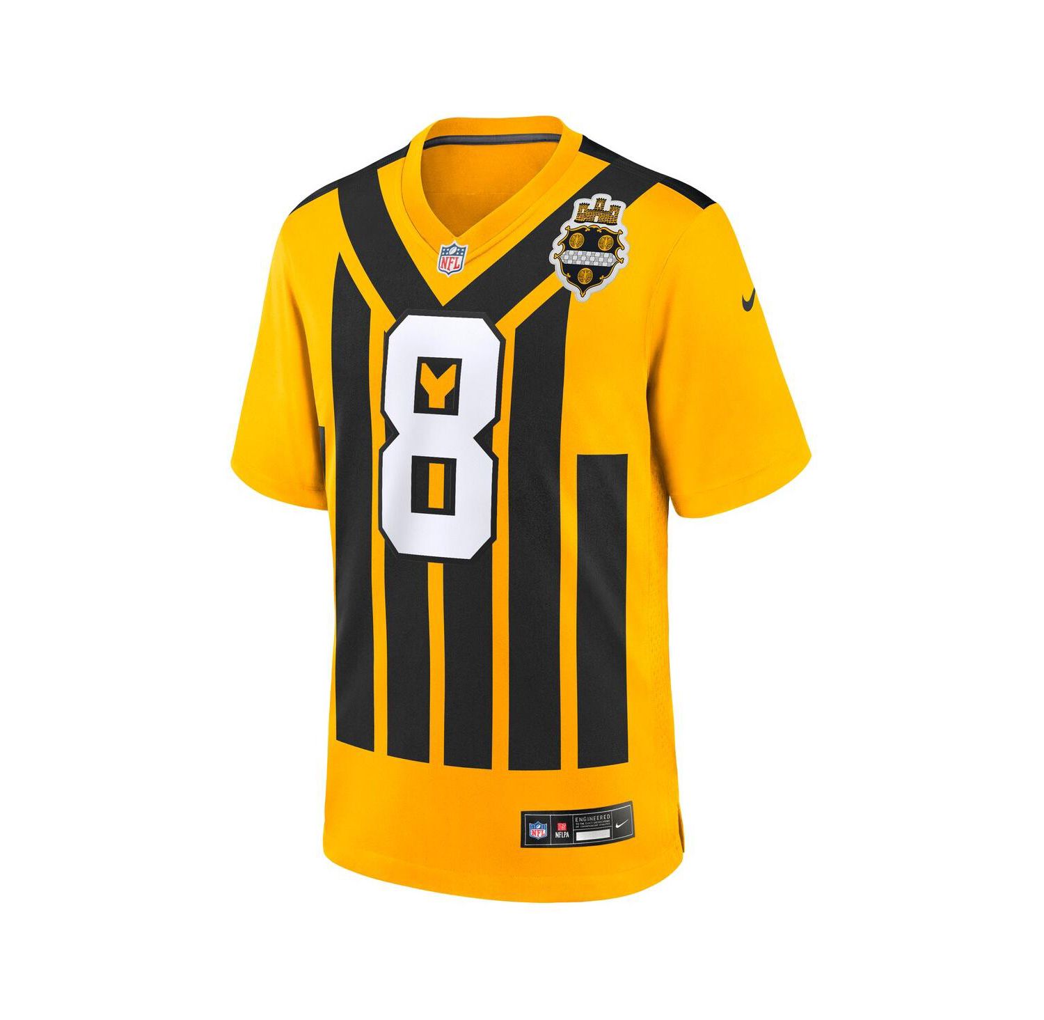 Men's Aaron Rodgers Gold Pittsburgh Steelers Alternate 1933 Throwback Game Jersey