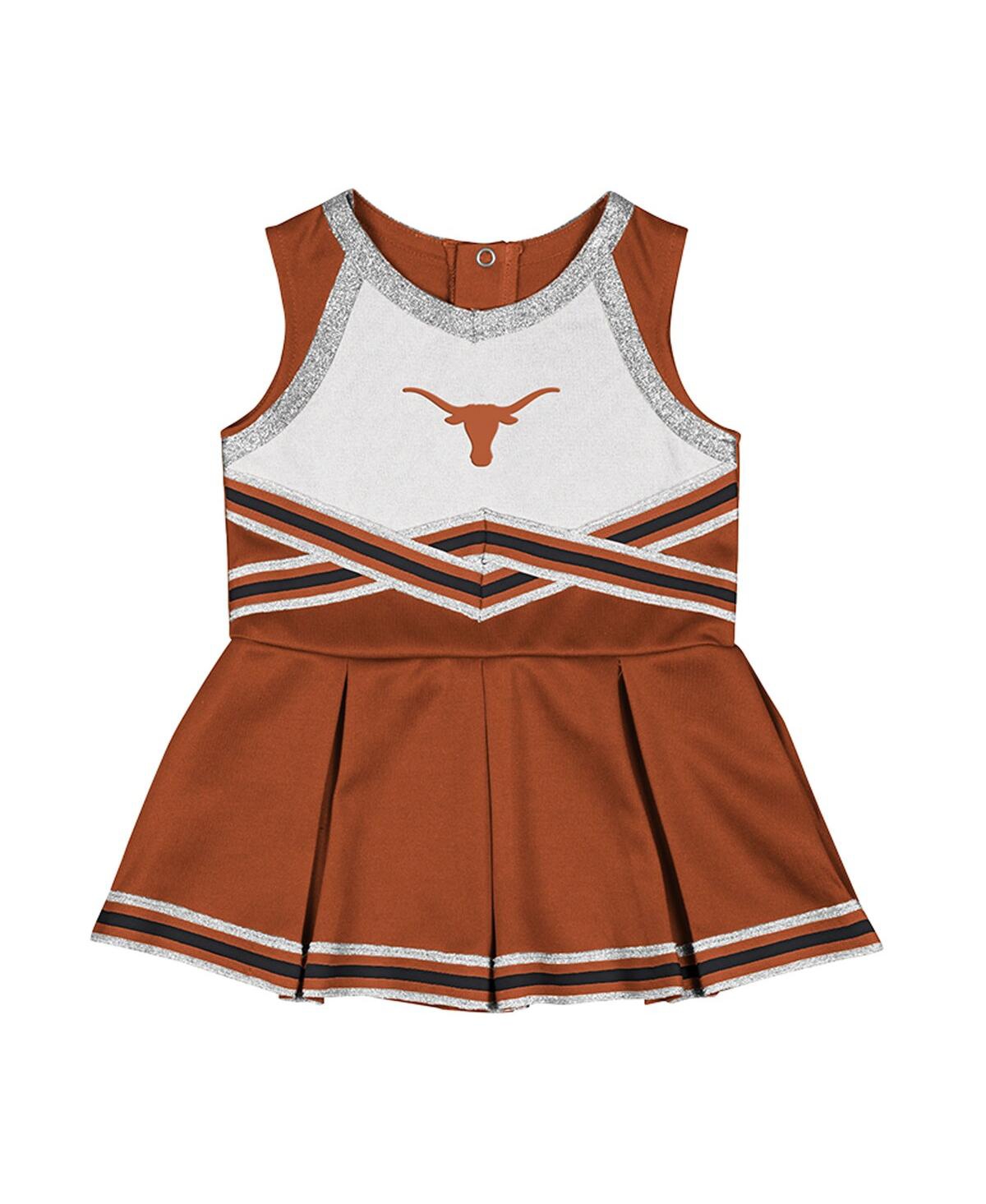 Colosseum Girls Baby Boys and Texas Orange Longhorns Lollipop Park Cheer Dress