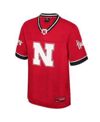 Men's Red Nebraska Huskers Nothing but the Hits Football Jersey