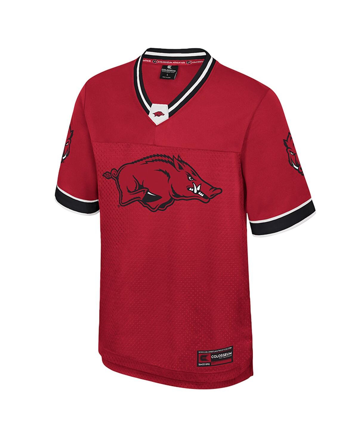 Colosseum Men's Cardinal Arkansas Razorbacks Nothing but the Hits Football Jersey