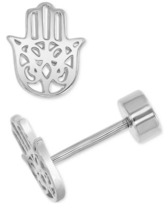 Stud Earrings in Sterling Silver