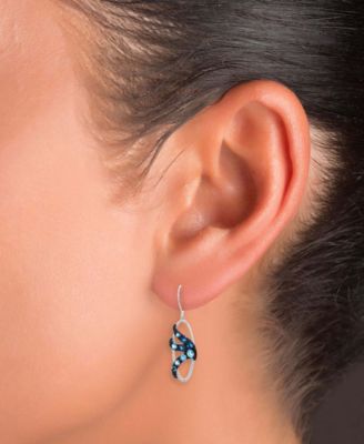 Diamond Drop Earrings (0.09 ct. t.w.) in Sterling Silver