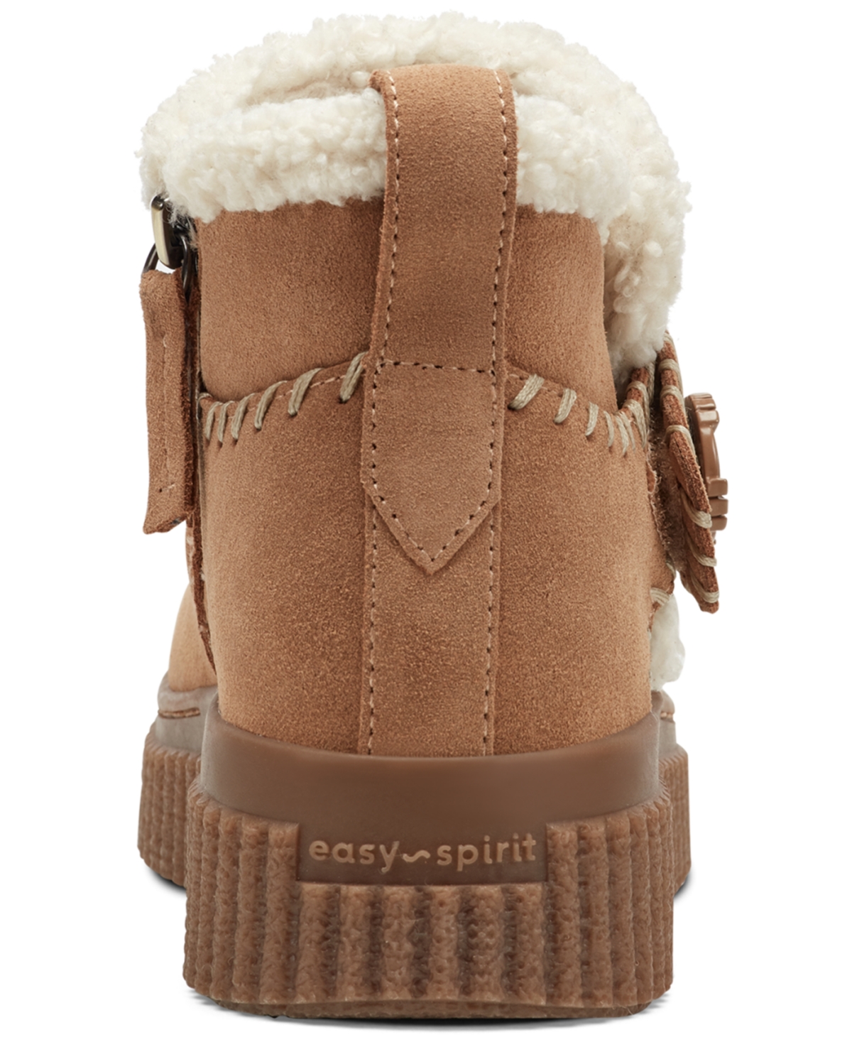 Easy Spirit Women's Brendan Cozy Waterproof Side Zip Booties In Brown